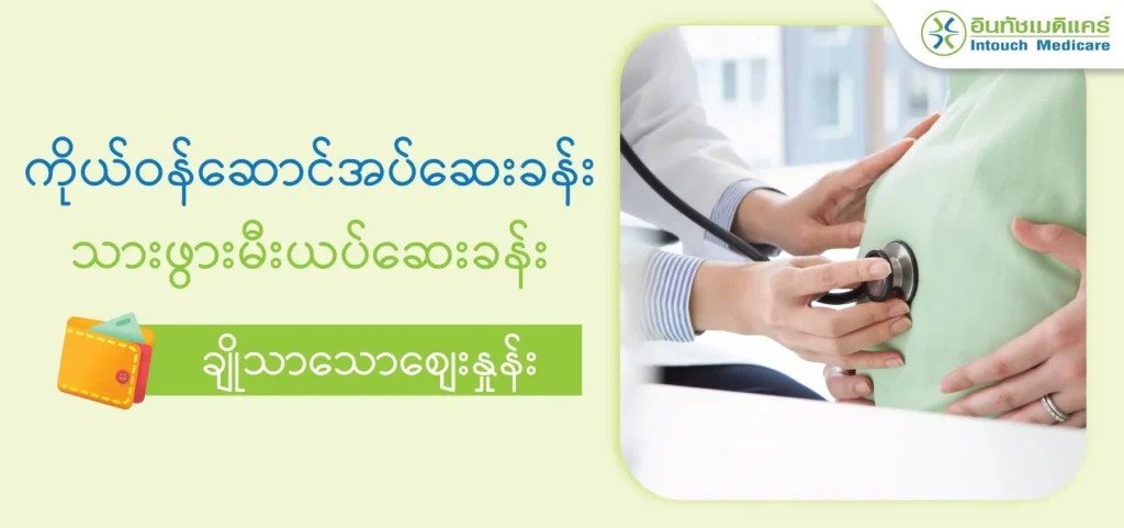 ကိုယ်ဝန်ဆောင်အပ်ဆေးခန်း သားဖွားမီးယပ်ဆေးခန်း ချိုသာသောစျေးနှုန်း